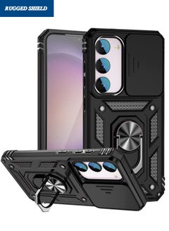 KZIOACSH Case For HONOR 400 Pro 5G With 1 Screen Protector, 360 Rotaring Kickstand Slide Camera Cover Shockproof Hybrid Soft TPU Hard PC Case Military Grade Anti-Scratch Bumper Cover,Blue