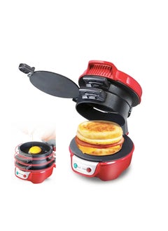 اشتري Breakfast Sandwich Maker, 3 in 1 Sandwich Maker Egg McMuffin Maker Nonstick Sandwich Cooker Multi-Use Sandwich Grill Electric Sandwich Toaster All-in-One Breakfast Cooker for Quick Breakfast في الامارات