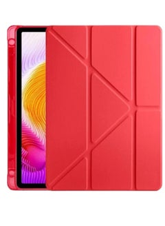 Buy case for Red Mi Pad SE 11 2023 - Inch, Premium Shockproof Protective Case, Flip Case, Soft TPU Back Cover (Red) in Egypt
