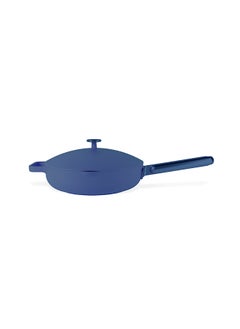 Buy Nutricook One Pan 26cm, Cast Aluminum, w/Self-Basting Lid, Steamer Basket, Silicone Spatula, Ceramic Non-stick Coating, Oven Safe, Induction Safe, Designed in California, NC-OP126AB, All Blue in UAE