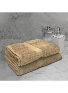 اشتري Gardenia (Beige) Premium Hand Towel (50 x 100 Cm -Set of 1) 100% Cotton, Highly Absorbent and Ultrasoft Bath Linen with Diamond Dobby -550 Gsm في الامارات