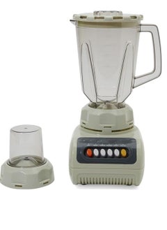 Buy 450W 2 in 1 Multifunctional Blender | Stainless Steel Blades, 4 Speed Control with Pulse | 1.5L Jar, Over Heat Protection| Ice Crusher, Chopper, Coffee Grinder & Smoothie Maker in UAE