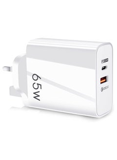 Buy USB C Plug,YHYCC 65W USB C Fast Charger,PD3.0 Type C Super Fast Charger Wall Plug,Dual Port USB Plug Charger for iPhone 14, Samsung, Cell Phones, Mobile Power Bank,iPad,Tablets, Headphones,etc in UAE