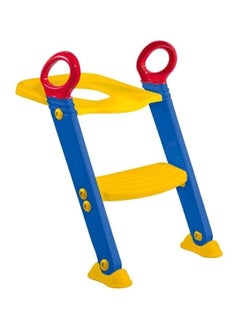 Buy Bathroom-Ready Kids Toilet Seat with Ladder in Blue and Red in UAE