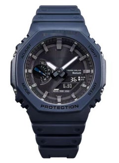 اشتري Classic Protection Waterproof Shockproof Dual Display Quartz Movement Watch Storm Blue في السعودية