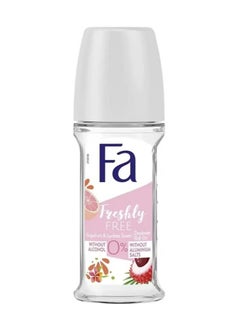 Buy Fa Deodorant Roll On Freshly Free with Grapefruit Scent 50 ml in UAE