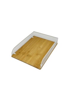 Buy Spectrum Paper Tray Holder 35x26x6.4cm - White in UAE