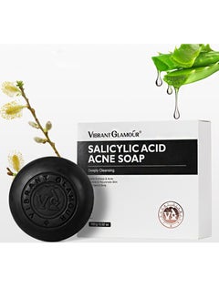 Buy Salicylic Acidacne Soap，Pore Exfoliating Softening Skin Face Deep Cleansing Body Wash Bath Soap Salicylic Acid Acne Treatment Soap（100g） in Saudi Arabia