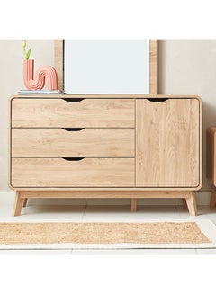 Buy Nordica 3-Drawers Dresser Without Mirror 76 x 120 x 45 cm in Saudi Arabia