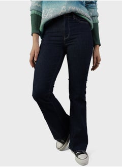 Buy High Waist Flared Jeans in UAE