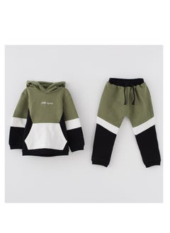 اشتري 2 Pcs Kids Boy Long Sleeves Hoodies With Pant Set في الامارات