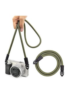 اشتري Camera Strap Vintage 100cm Nylon Climbing Rope Camera Neck Shoulder Strap Suitable for Nikon Sony Canon Panasonic Fujifilm Olympus Micro Single and DSLR Camera في الامارات