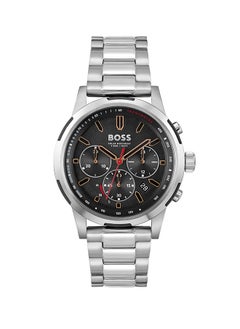 Buy Men Chronograph Round Shape Stainless Steel Wrist Watch 44 mm in UAE