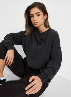 Buy Embroidered Knitted Sweatshirt in Saudi Arabia