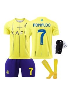 Buy Children's Football Jersey Set Ronaldo's New Riyadh Victory Home Football Jersey, The Same Men's and Women's Club Football Jersey, Game Training Jersey in Saudi Arabia