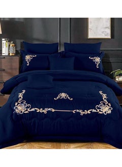 اشتري Dream Bell 6 Pc Embroidery Cotton Comfy Comforter Set With Fiber Filling 4 في الامارات