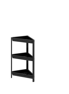 Buy corner shelf black color 3 layers in UAE