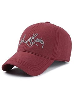 اشتري Baseball Cap for Sports Golf Outdoor for Men and Women Wine Red في الامارات