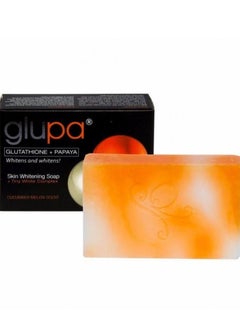 Buy Glutathione And Papaya Skin Whitening Soap Orange/White 135grams in UAE