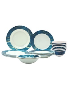 اشتري Melrich 20 pcs Melamine Dinnerware set Dinner paltes set long lasting Dishwasher safe strong and durable في الامارات