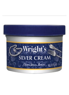 Buy Wrights Silver Cleaner and Polish Cream - Gently Cleans Removes Tarnish Without Scratching White, Whether It’s for Kitchenware, Décor Items, Jewelry, or Collectibles 227gr in UAE