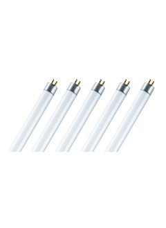 Buy Osram 35W Tube Light T5 HE High Efficiency Fluorescent 4000k Cool White (145 CM) - Pack of 5 in UAE