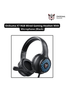 Buy Onikuma X7 Wired Gaming Headset Removable Cat Ears Headphones with Microphone in UAE