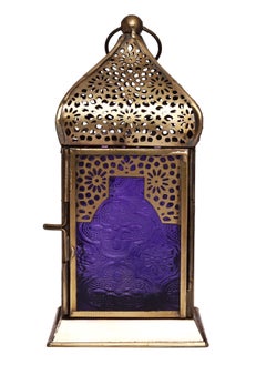 Buy HILALFUL Handmade Lantern, Medium | Suitable for Living Room, Bedroom and Outdoor | Perfect Festive Gift for Home Decoration in Ramadan, Eid, Birthdays, Weddings, Housewarming | Made of Iron | Purple in Saudi Arabia