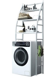 Buy 3 Tier Bathroom Laundry Washing Machine Shelf Rack White in Saudi Arabia