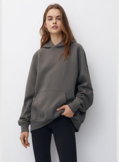 Buy Basic oversized hooded sweatshirt in Saudi Arabia