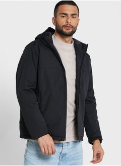 Buy Bravesoul Black Padded Hooded Jacket in UAE