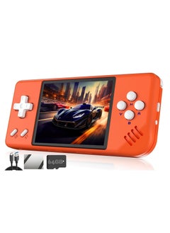 اشتري RG28XX Handheld Game Console 2.83 inch 640*480 IPS Screen Linux System 3100mAh Video Retro Player Support HDMI Output TV 2.4G Wireless/Wired Controller Supports Music Video Player (Orange) في السعودية