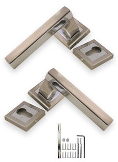 Buy Mortise Zinc door Handle (AB-006F-SN-CP) in Saudi Arabia