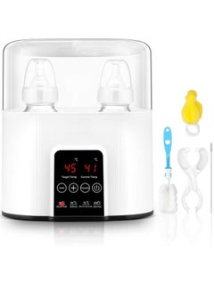 اشتري 6 in 1 Baby Bottle Warmer for Frozen Breast Milk & Formula Baby Food Heater & Steam Sterilizer with Cleaning Brush nd Safe Auto-shutoff & Timer Temperature Control BPA-Free Baby Food Heater في الامارات