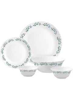 اشتري La Opala Classic 38 Pcs Dinner Sets Glass Material  Plates Lavender Dew Microwave Safe & Dishwasher Safe Minimalist Style Lightweight Bowls, Cups, Plates Set-Reusable في السعودية