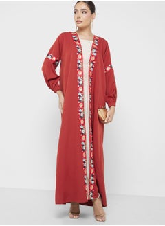 Buy Embroidered Detail Abaya in UAE