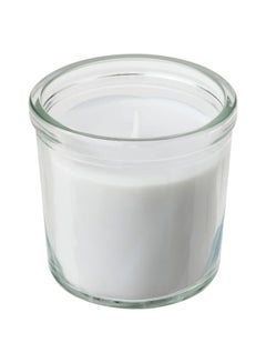 Buy Scented candle in glass, Scandinavian Woods/white, 20 hr in Saudi Arabia