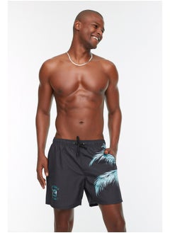 Buy Black Printed Standard Size Swimwear Marine Shorts TMNSS20DS0009 in Egypt