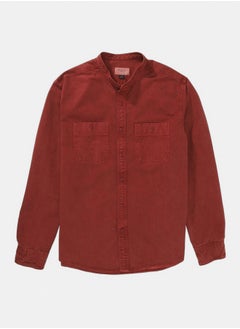 اشتري AE Band Collar Twill Button-Up Shirt في مصر