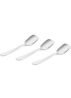 اشتري Silvanna 3-Piece Ice Cream Spoon Set, Silver - 12.5 cm في الامارات