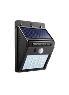 Buy Pack Of 1 20 LED Solar PIR Motion Sensor Outdoor Night Wall Lamp in UAE