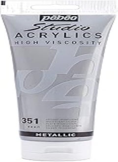 Buy Pebeo Studio Acrylics High Viscosity, Fine Acrylic, 250 ml - Iridescent Silver, 8.45 Fl Oz (Pack of 1) in Egypt