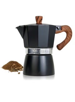 Buy The New Espresso Maker 3 Cup Stove Top Coffee Maker 150Ml Stainless Steel Moka Pot Moka Pot Classic Cafe Maker Suitable For Induction Hob in Saudi Arabia