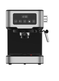 Buy Digital Dual Drip Barista Espresso Coffee Machine with 15 bar Pressure Pump and Capsule Filter with Touch Display & Milk Steamer -Black in UAE