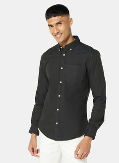 Buy Basic Slim Fit Oxford Shirt in Saudi Arabia