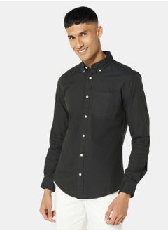 Buy Basic Slim Fit Oxford Shirt in UAE