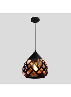 اشتري Belle Mx Eco Sp Chandelier with 3 Bulb Holders Contemporary Pendant Lamps Modern Home Ceiling Lighting For Living Room, Dining Room and Bedroom Black 11x3x11cm في الامارات