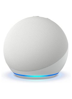 Buy Echo Dot (5th Gen)  smart bluetooth speaker with vibrant sound and Alexa  Use your voice to control smart home devices, play music or the Quran, and more (speaks English & Khaleeji) White in UAE