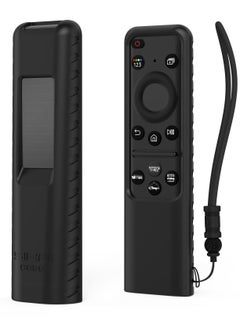 Buy For Silicone Samsung Remote Cover Compatible With Samsung 2023 Tm2360e Bn5901432a Tm2361e Bn59-01439a Samsung Smart TV Remote Case Shockproof Washable Dustproof AnitLost With Lanyard, Black in Saudi Arabia