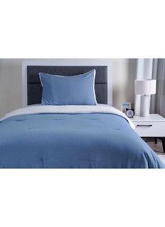 Buy Reagen 2-Piece Comforter Set 135X220Cm Blue in UAE